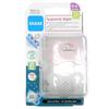 Supreme Nighttime, 0-6 Months, Pink/Clear, 2-pack