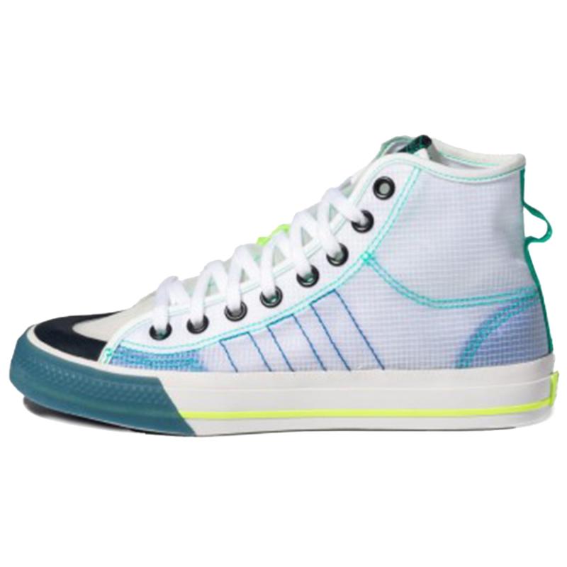 Adidas Nizza Hi Rf 'White Lush Blue' Sneakers FY3093