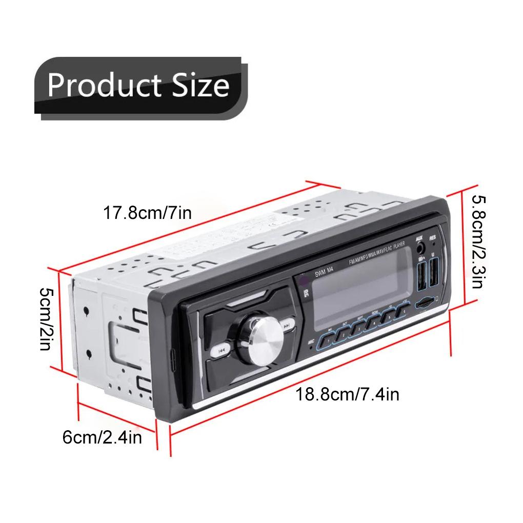 Автомобильная аудиосистема с функцией FM AM RDS и высокой четкостью DAB-радио. Семицветная подсветка.