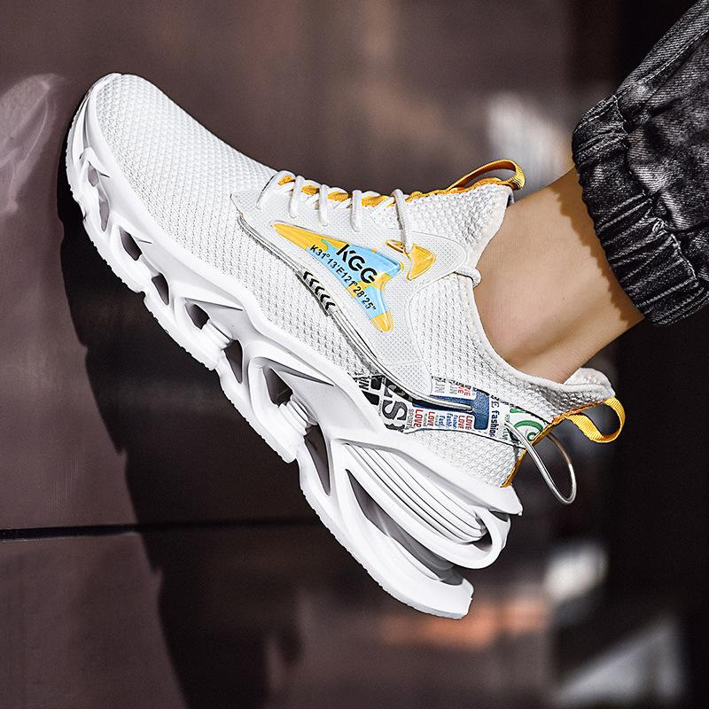 Мода 2024 Весна Новинка Мода Blade Shoes Flying Woven Breathable Trend Мужская обувь Повседневные кроссовки на толстой подошве
