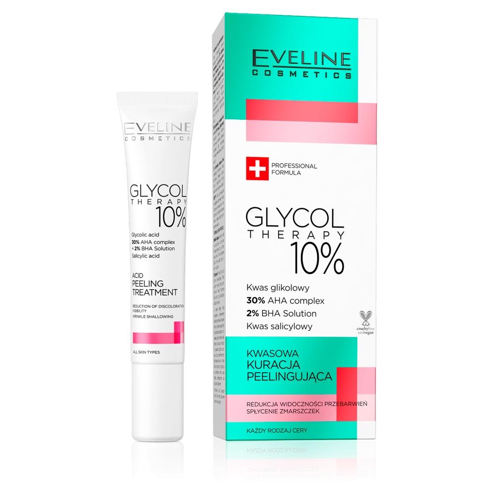 Eveline Glycol Therapy Kwasowa Kuracja Peelingująca 10%, 20 ml