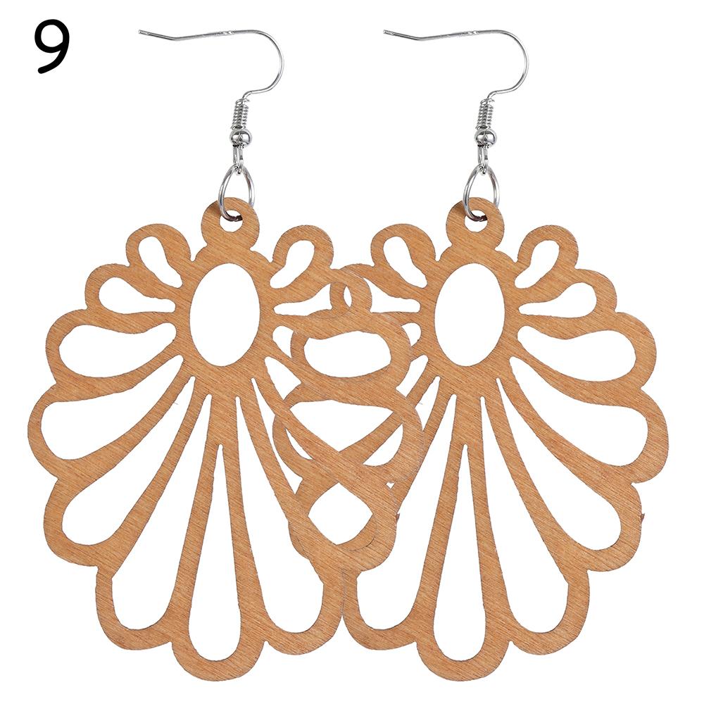 Craft Wood Earrings Bohemian Dangle Earrings Pendant Earring Making African