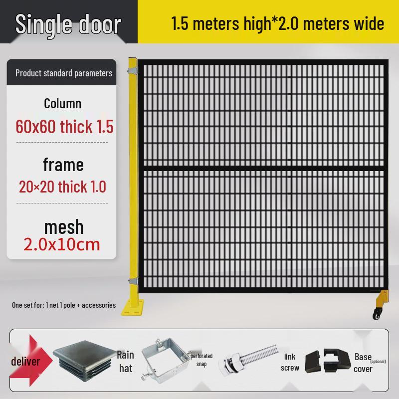 Workshop Mechanical Equipment Partition & Robot Fence Net with Seamless Connection