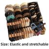 136Pcs High Elastic Brown Hair Accessories Set No Crease Elastic Hair Bands  for Women Girls
