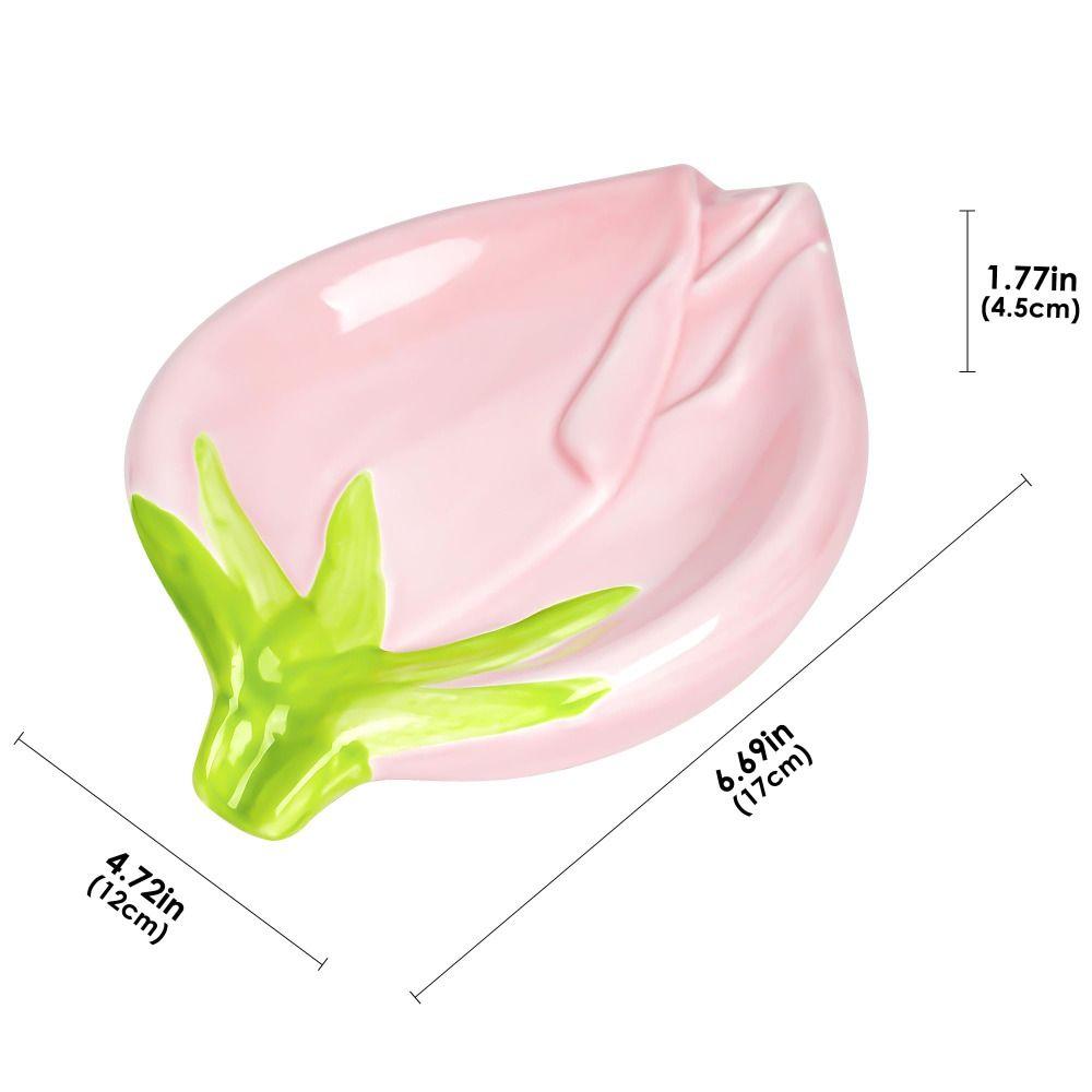 Leaf Shaped Design Soap Drainage Rack Light Luxury Style Draining Soap Holder  Kitchen Sink