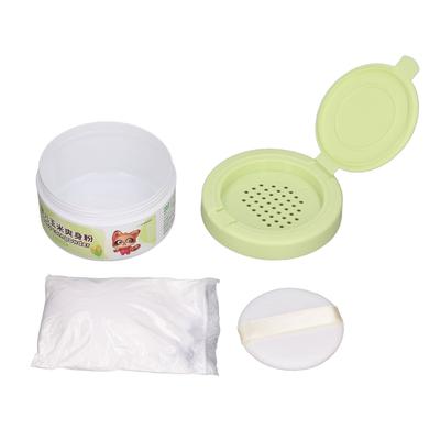 Присыпка тальк портативная для путешествий мягкая удобная кукурузный крахмал детская присыпка с пуховкой