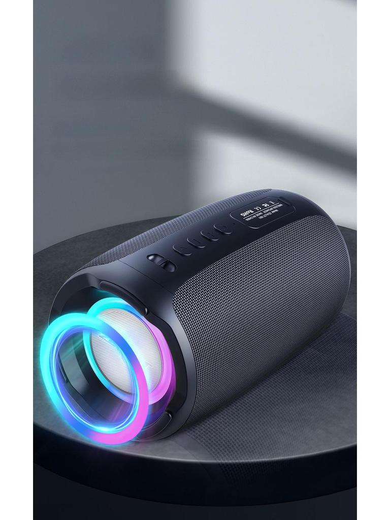 Водонепроницаемый Bluetooth-динамик Fanatic S61: TWS, сабвуфер, разноцветная подсветка, беспроводное соединение, компактный дизайн