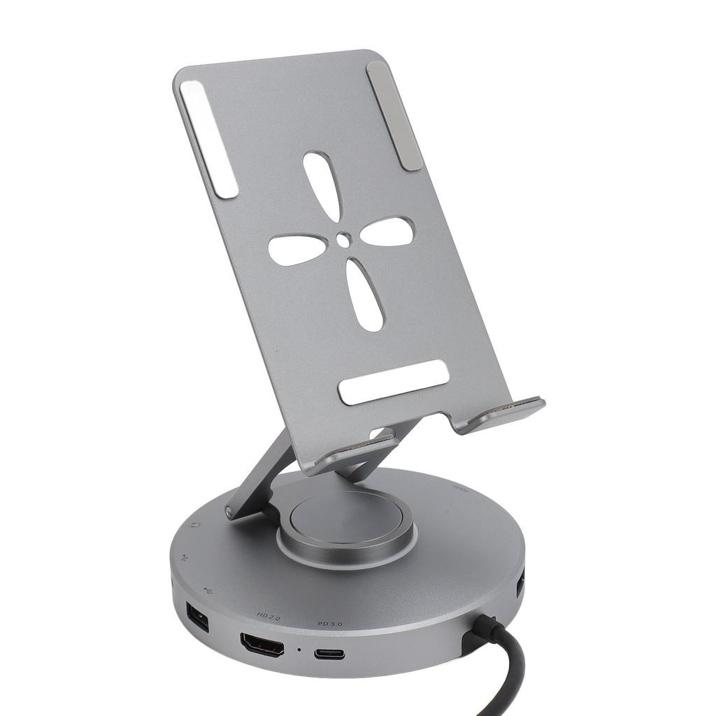 10 в 1 USB C HUB Подставка вращающаяся подставка для планшета типа C с 4K HD мультимедийным интерфейсом USB C 2.0 3.0