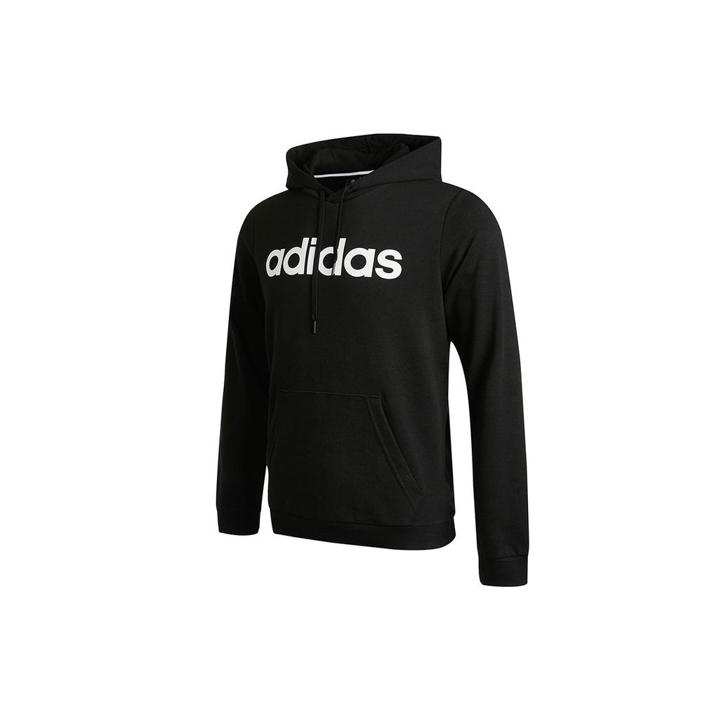 adidas Мужская черная толстовка с большим белым принтом логотипа GP4875