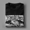 Мастер наживки всегда играет с моими рыболовными снастями футболки мужские хлопковые винтажные футболки с круглым вырезом футболка с коротким рукавом подарок