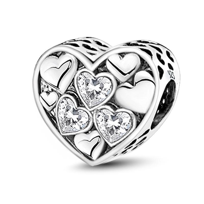 Медные Звезды Сердце Подсолнух Бусины для безопасности автомобиля Подходят для изготовления ожерелья из бусин-шармов своими руками Подарок из высококачественной бижутерии