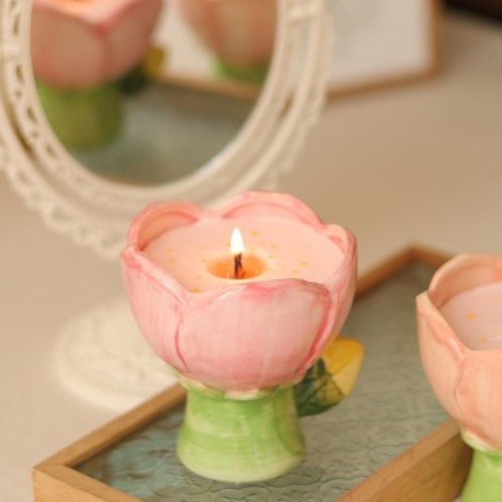 Nordic Style Flower Type Water Cup Paintings Scented Candle Container Garden