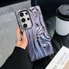 3D плиссированный гальванизированный однотонный противоударный чехол для телефона для Samsung S25 Ultra/S24 Plus/S23