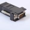 VGA удлинитель штекер CAT5 CAT6 RJ45 к LAN гнездо адаптер для сетевого кабеля комплект