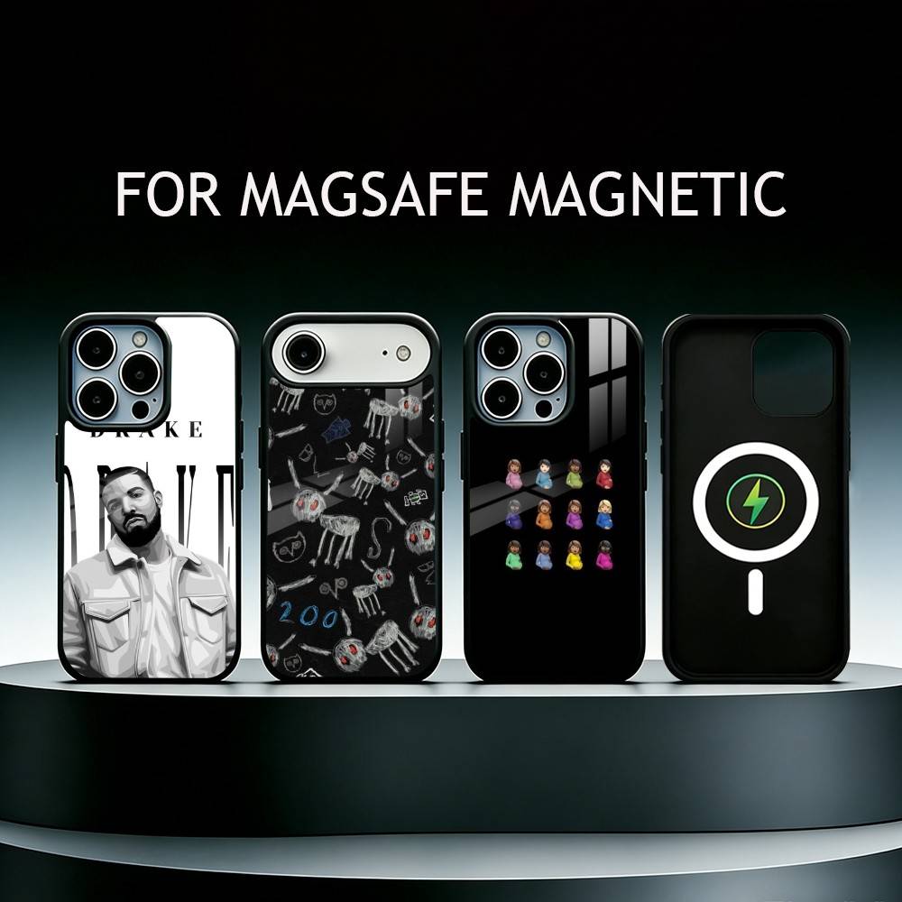 Канадский рэпер Дрейк Чехол для телефона для iPhone17,16,15,14,13,12,11 Plus,Pro Max Магнитный Для Magsafe Беспроводная зарядка
