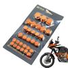 Motorcycle Nut Bolt Cover Motorcycle Screw Hat Cover 30PCS/Set Screw Nut Bolt Covers Rustproof Engine Nut Bolt Cover