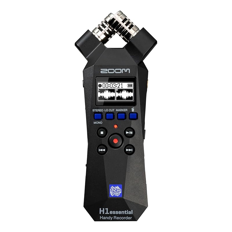 ZOOM zoom H1essential handy recorder black black 32bit float small size podcast musical instrument performance ASMR interview USB microphone