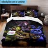 1PC Fnaf Character Collage 3pcs Bedding,Including 1pc Duvet Cover And 2pcs Pillowcases Perfect for Christmas,Ideal for Bedroom, Dormitory