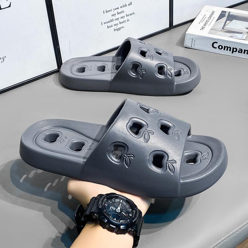 Men's Slippers Bathroom Non-slip Quick-drying Flip-flops Summer Flat Sandals EVA Thick-soled Shoes Indoor Soft-soled Shoes
