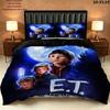 Et Bedding Quilt Set Quilt Cover Pillowcase Home Decoration Birthday Gift (1 * duvet cover + 2 * pillowcase, without core)