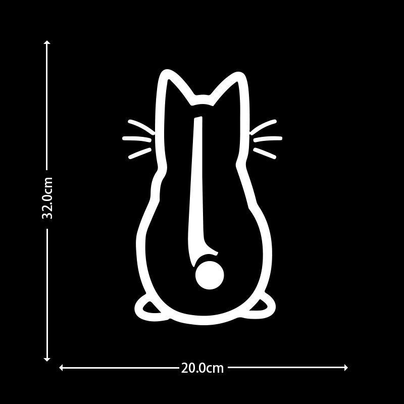 Милые наклейки на окна и машину с рисунком кошки