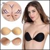 Self-Adhesive Silicone Seamless Front Closure Sticky Backless Women's Bra Invisible Push Up Bra