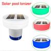 RGB плавающий дозатор хлора для бассейна Плавающий очиститель воды Очиститель на солнечной батарее Подсветка Держатель хлора Таблетки Плавающий