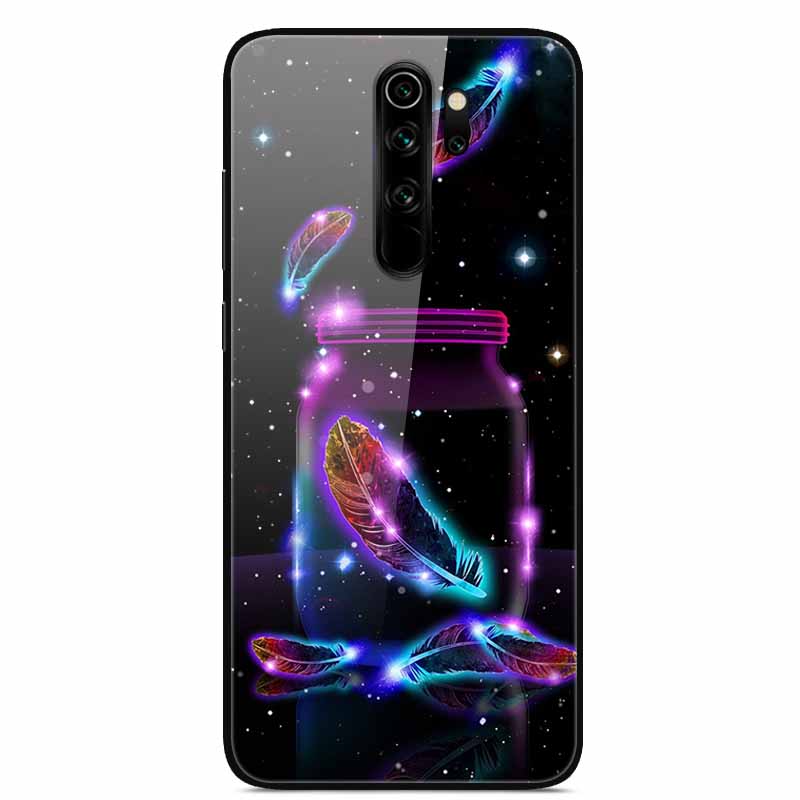 Чехол для Xiaomi Redmi Note 8 Pro Закаленное Стекло Жесткая Задняя Крышка Телефона для Xiaomi Redmi Note 8 8T 8Pro Чехлы Оболочки Note8 Fundas