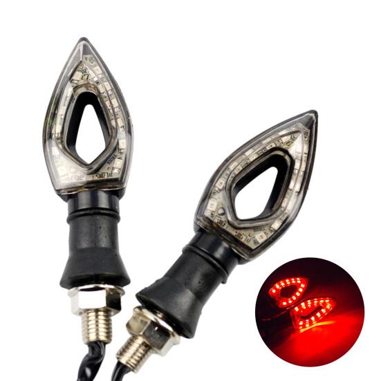 Светодиодный сигнальный светильник в форме сердца, модификация хорошей яркости, угловые фонари мотоцикла, деталь мотоцикла