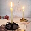 Metal Candle Holder with Handle Iron Candlestick Taper Candle Stand for Romantics Dinners and Festives Celebration Gift