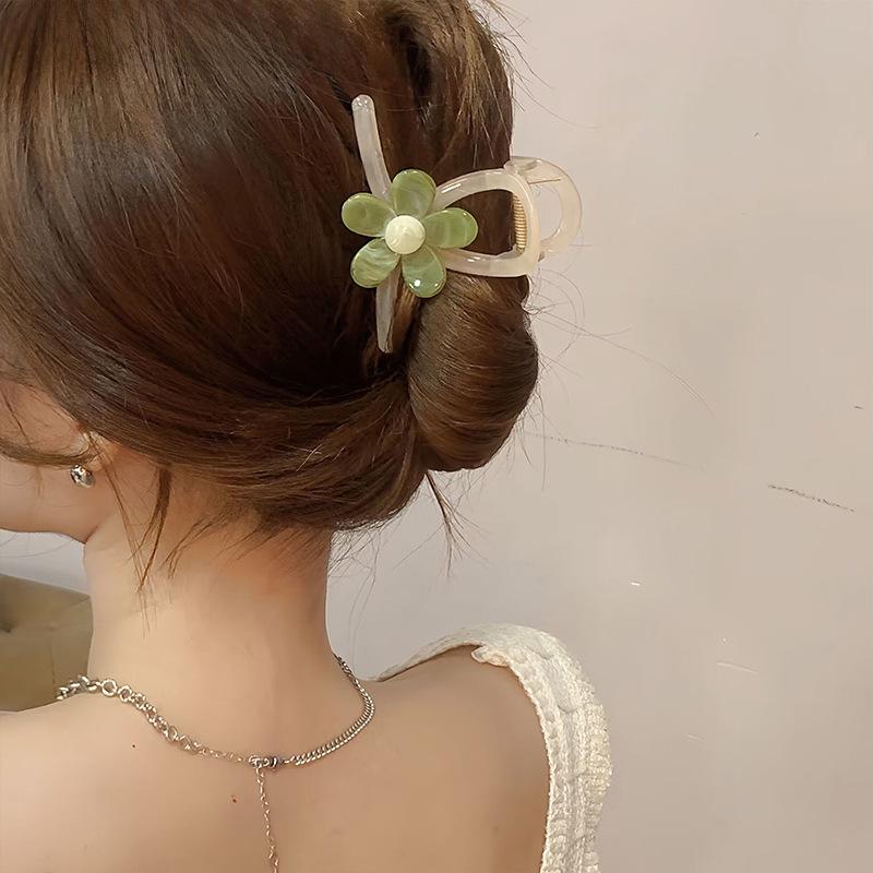 2023 Новая корейская заколка-цветок для волос - средняя заколка-акула для женщин