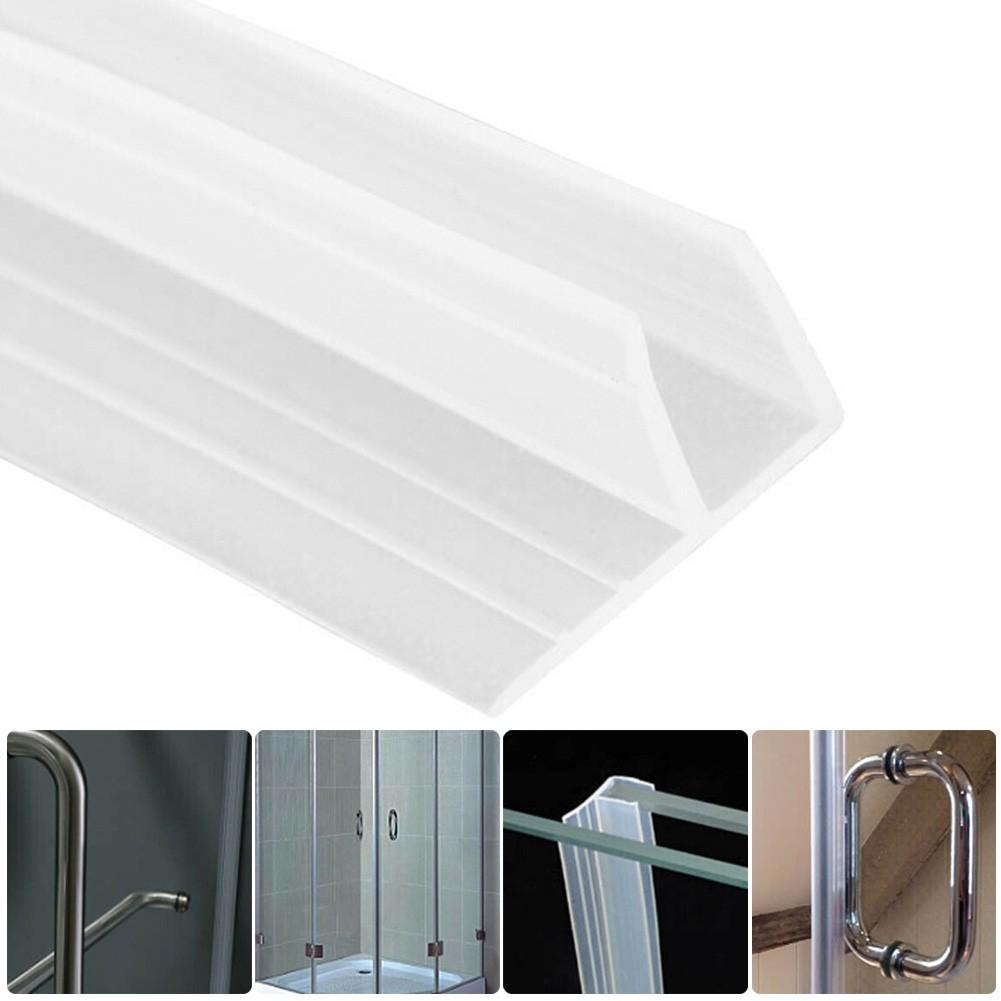 2m F Shape Bath Shower Screen Door Seal Strip For Glass 6mm Seal Gap
