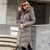 2021 New Women's Winter Down Jackets Fashion Elegant Long Slim Parkas Brand High Quality Warm Windproof Coat Women 21362