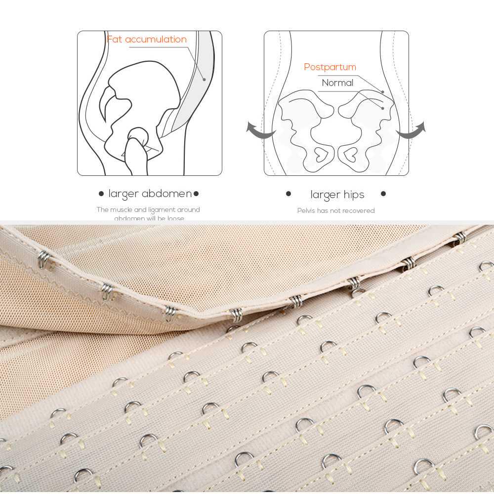 Queenral S-6XL Корсет-утягиватель для талии и похудения