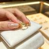 Heart-to-heart ring women's new style open adjustable niche design daily wear retro classic tail ring