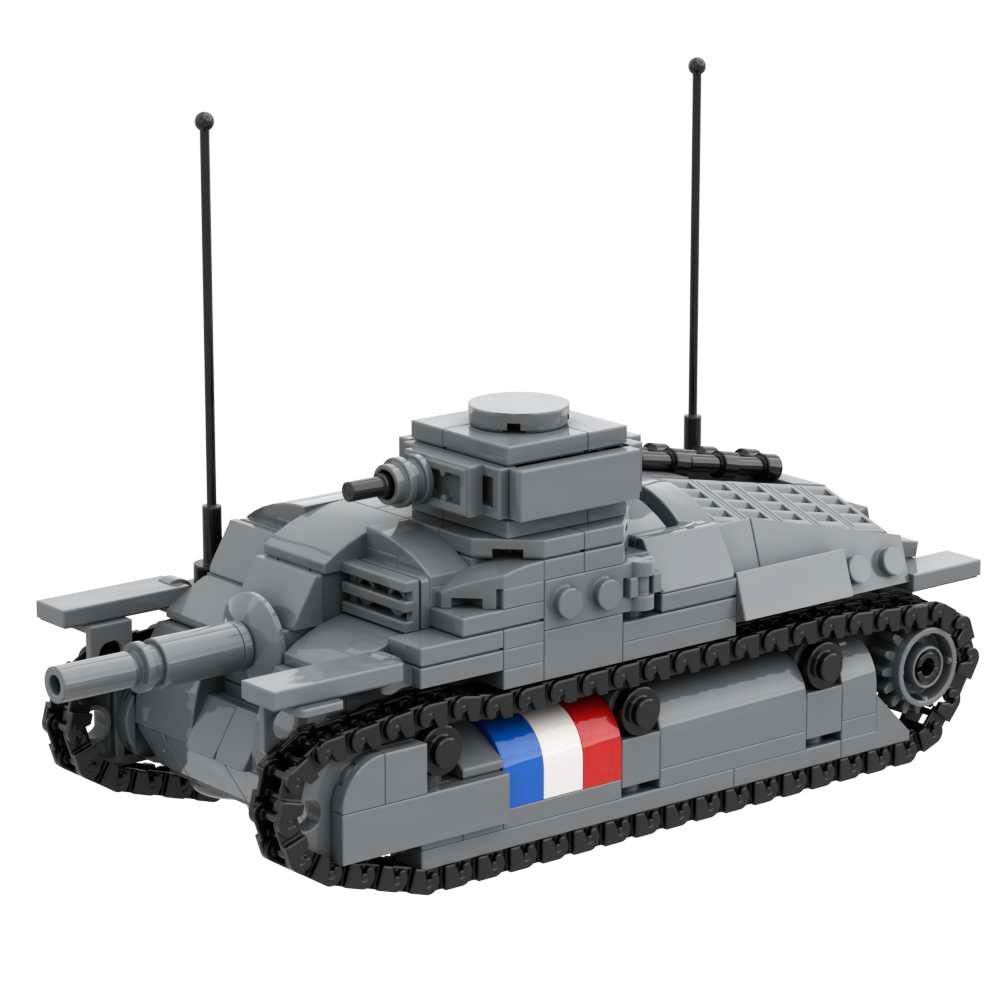 Ww1ww2 Французская Армия Танк AMX-13 CHAR B1 BIS Somua S35 AMX-30 Renault FT-17 ARL44 Lorraine 155 Бронированный Военный Строительный Блок Игрушка