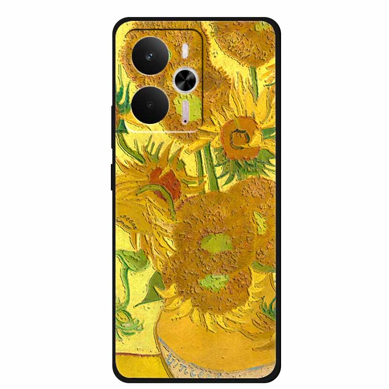 3D Тисненый чехол для Realme 14 5G Чехол Realme14 Coque Рельефный Цветок Силиконовый Мягкая задняя крышка Для Realme 14 Чехлы для телефона Funda Shell