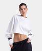 BOXRAW Strike Свободная укороченная футболка с длинным рукавом Bxrw-W-Osclst [Белый]