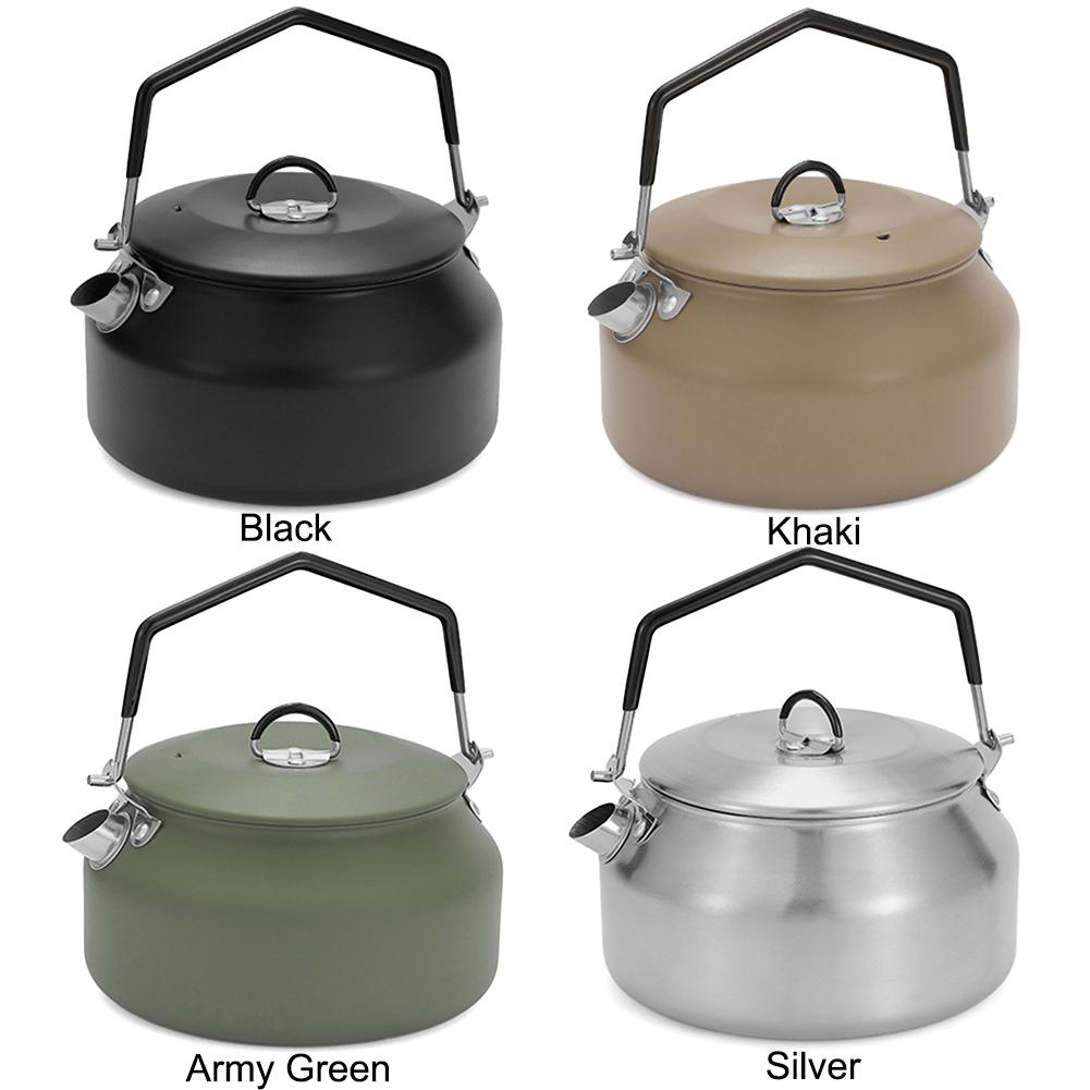 1л походный чайник из нержавеющей стали, чайник, кофейник, портативный чайник со свистком, кипящие чайники, уличный чайник