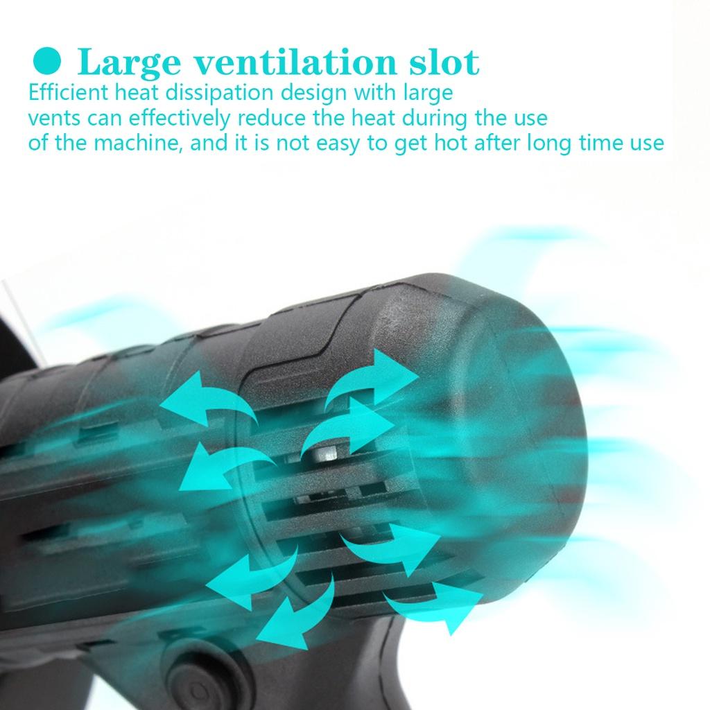 7500mAh Cordless Brushless Angle Grinder Rechargeable Electric Polishing Grinding Metal Cut Tool 110mm Angle Grinder 16.8V 1200W