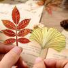 Цепочка-подвеска Листья Бронзирование Закладка Разноцветная Разделитель страниц Подарок студенту