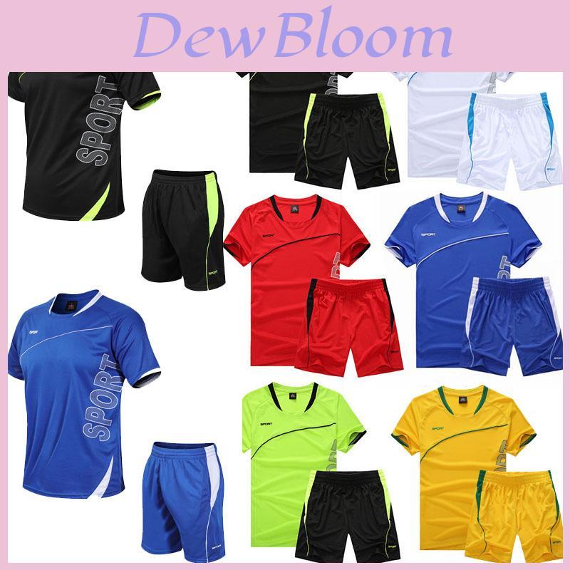 Sports Men Running Suit Quickdrying Short Sleeve Shirts Summer Shorts Gym