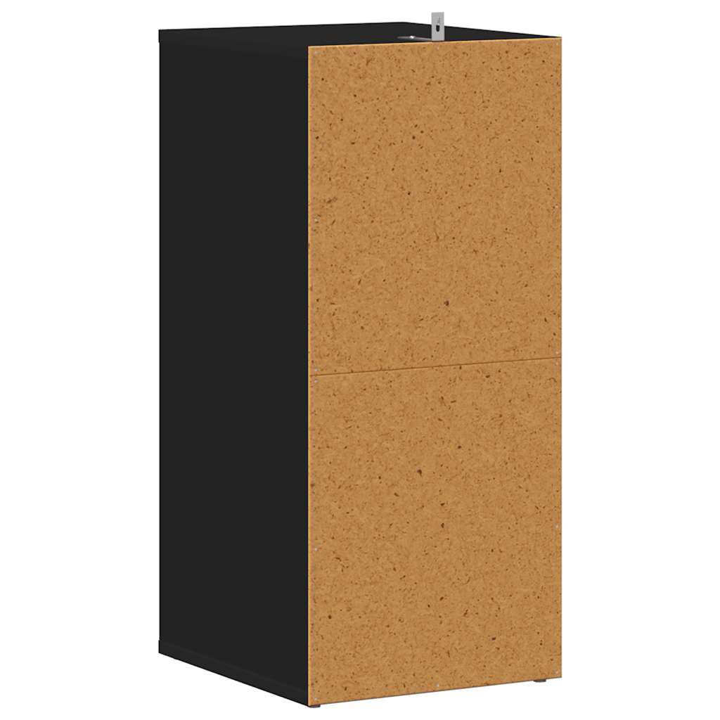 Shoe Cabinet Black 31.5 x 35 x 70 cm Particleboard