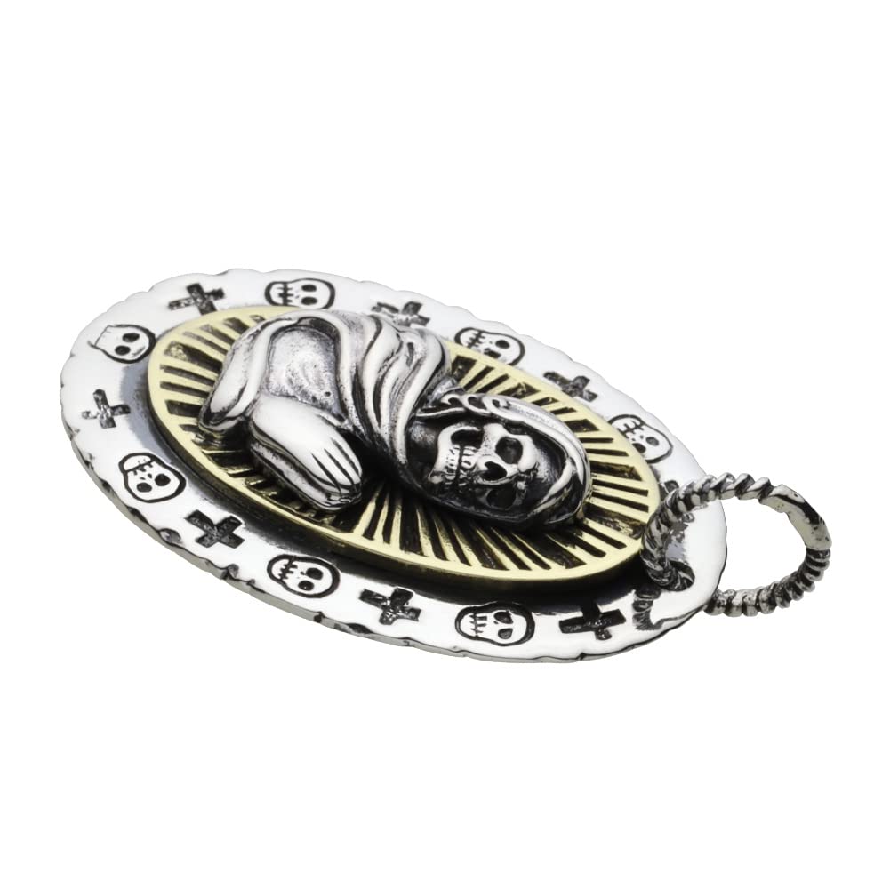 Figmart Mexican Skull Medal Pendant [Silver Accessory] fp0498