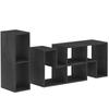 Three-Block Modular TV Stand - Black Wood-Effect