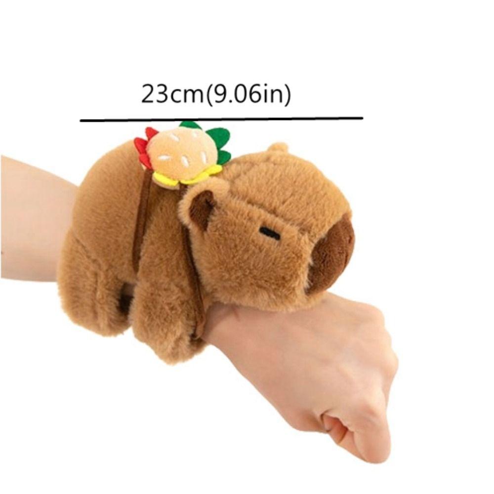 Серия браслетов с капибарой-грызуном, имитация капибары, плюшевый браслет на запястье, рождественская игрушка