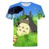 Новый дизайн, футболка с принтом Тоторо для мужчин, летняя повседневная интересная футболка с аниме, одежда с коротким рукавом и круглым вырезом для подростков