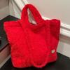 2025 New Lazy Wind Plush Shoulder Bag Fashion Handbag Bag Casual Large Capacity Women's Work Commuter Bag