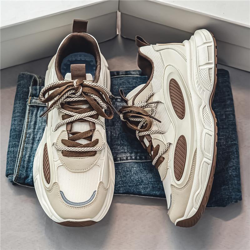 Модные мужские кроссовки, роскошные массивные повседневные кроссовки для мужчин, мягкая подошва, папины туфли, дышащая теннисная спортивная обувь, мужские кроссовки
