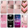 Чехол для телефона «Розовое золото, розовый, принцесса, королева» для Xiaomi Redmi Note 7, 8, 8T, 9, 9S, 10, 10S, 10T, 11, 11S, 4G, 11E, 11T Pro, 5G, мягкий черный чехол